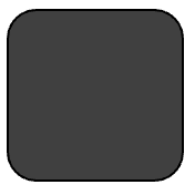 A black square with white borderDescription automatically generated