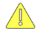 A yellow triangle with a exclamation markDescription automatically generated